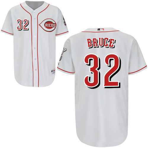 Jay Bruce #32 Youth Baseball Jersey-Cincinnati Reds Authentic Home White Cool Base MLB Jersey